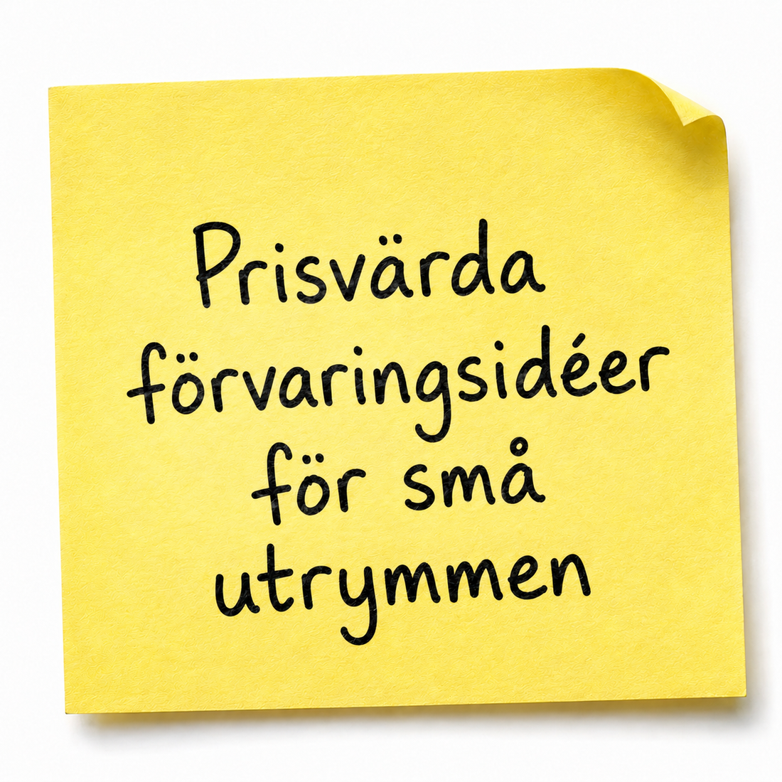 Prisvärda förvaringsidéer för små utrymmen