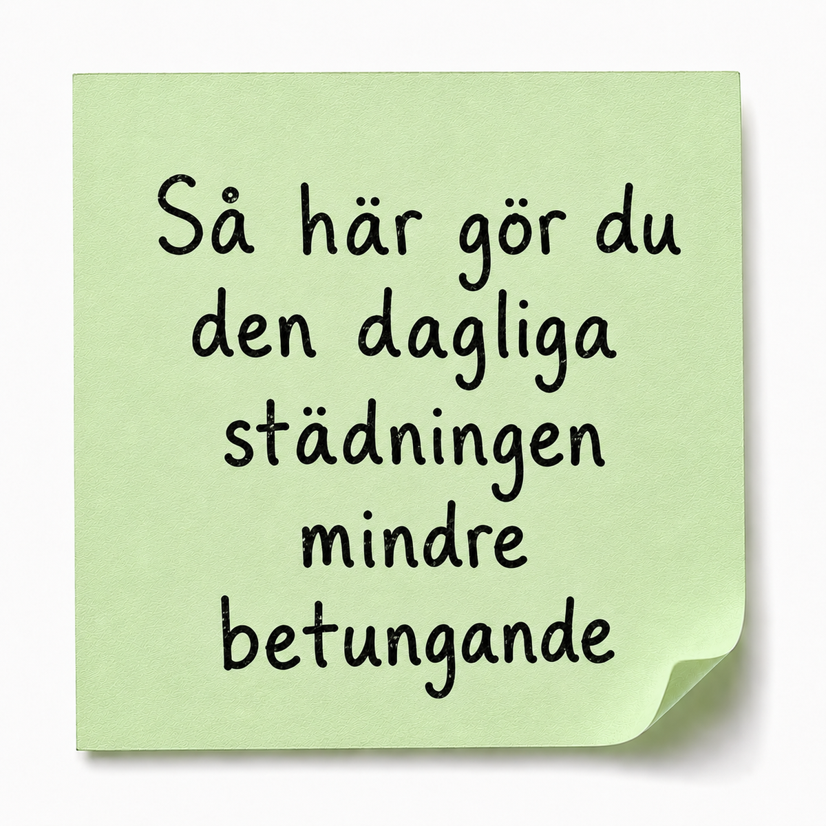 Så här gör du den dagliga städningen mindre betungande