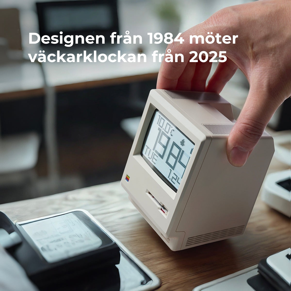 Retro Mini Mac-klocka