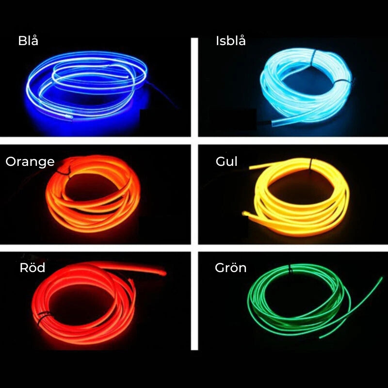 LED-belysningsremsor för bilar