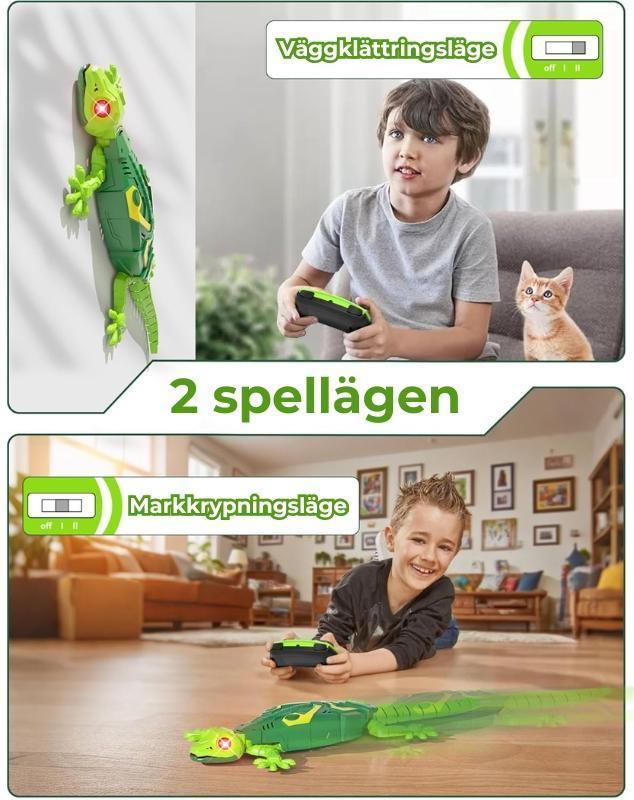 GeckGo!™️ - Väggklättrande RC-ödla