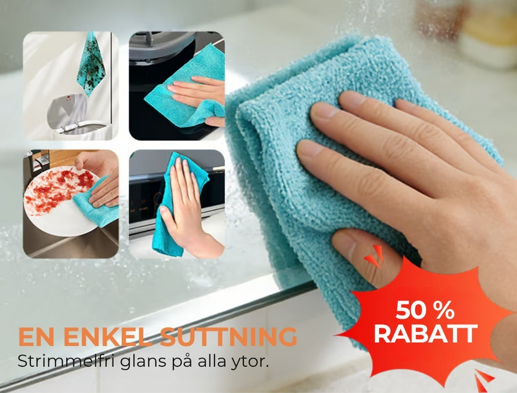 Mikrofiberdukar – 20 stycken återanvändbara köksdukar